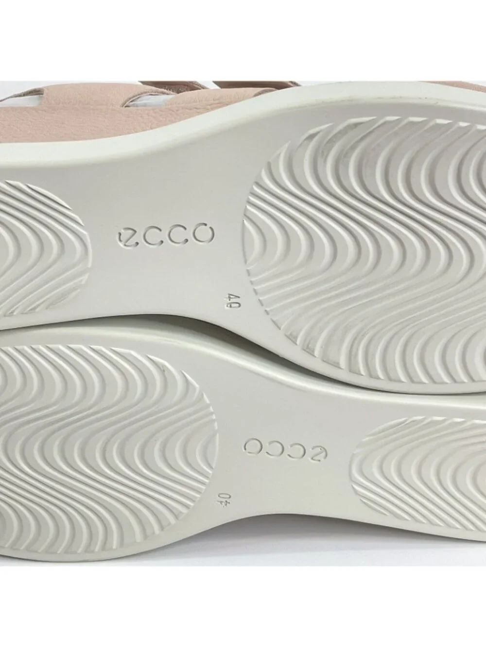 Ecco Shoes Women Sandals Sz 9-9.5 EU 40 Shape Wedge Plateau Leather $180 Nib